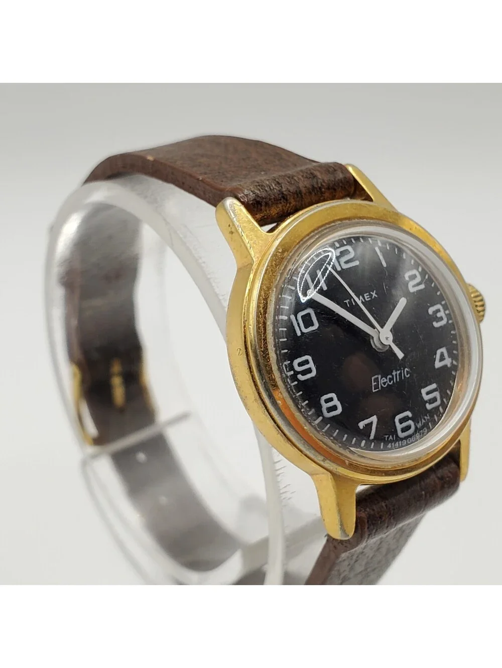 Vintage 1979 Timex Electric Watch Blue Dial Women C Cell For Parts Or Repair
